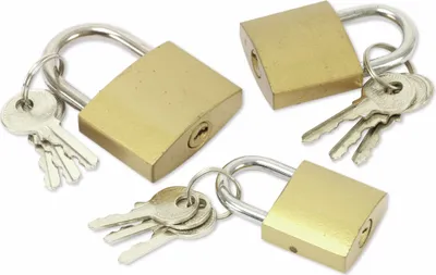 Image de EUROTOOLS Set de cadenas 3 pièces