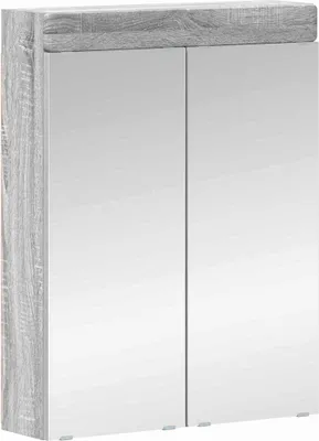 Produktbild von vidaXL Badezimmerspiegelschrank TULUM Graues Sonoma 60 x 16,5 x 78 cm