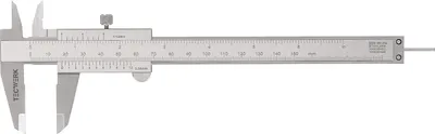 Obrázek produktu pro Kapesní třmen DIN 862 150 mm s aretačním šroubem čtvercové měření bez paralaxy