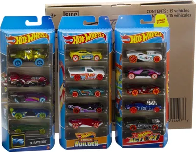 Produktbild von Hot Wheels HNM04, Fahrzeug-Set, 3 Jahr(e), Kunststoff, Metall, Mehrfarbig