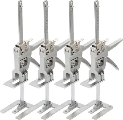 Produktbild von Eikuavons Möbelheber 4er Set, Arbeitssparender Hebearm Höhenversteller, Montagehilfe mit Schnell- und Feinabsenkung für Möbel Türen Platten