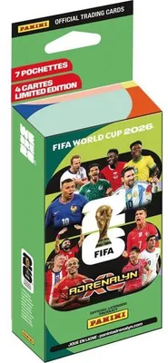 Image de Cartes à Collectionner FIFA 2026 Adrenalyn XL, Blister 7 Pochettes, 56 Cartes, 4 Cartes Édition Limitée