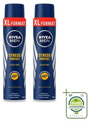 Immagine prodotto di 2 x Deodorante spray NIVEA MEN Stress Protect - 250 ml - Confezione grande - 2 pezzi