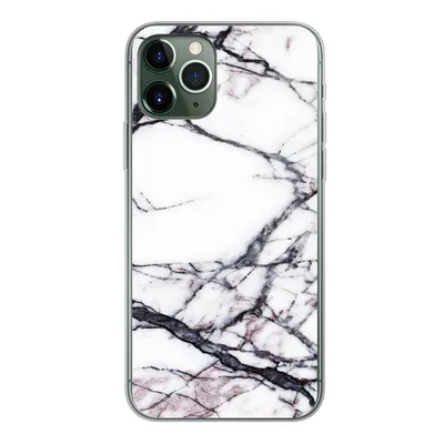 Produktbild von MuchoWow® Handyhülle Schutzhülle Hülle für iPhone 11 Pro Marmor - Weiß - Stein Silikon Softcase Handy Hülle - Handy