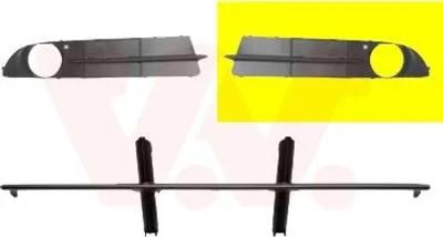 Produktbild von VAN WEZEL Lüftungsgitter Grill Stoßfänger für BMW 5 Limousine (E60)