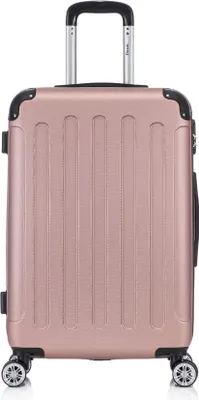Produktbild von Flexot® F-2045 Koffer Reisekoffer Hartschale Hardcase Doppeltragegriff mit Zahlenschloss Gr. L Farbe Rose-Gold