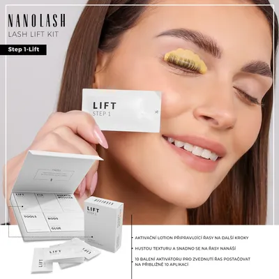 Obrázek produktu pro Nanolash Lift Step 1 aktivátor na lifting a laminaci řas 10 x 0,5 ml