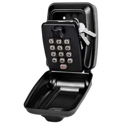 Produktbild von SEVICO Safe Schrank Schlüsselbox Schließfach Schlüsseltresor Schlüsselkasten mit Code Metall Schlüsselkasten KeyBox Für außen und innen F303-CZ