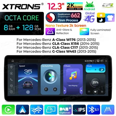 Produktbild von Xtrons QBMH2445 Android Multimedia Player Mercedes A/CLA/GLA/G-Klasse 8+128GB