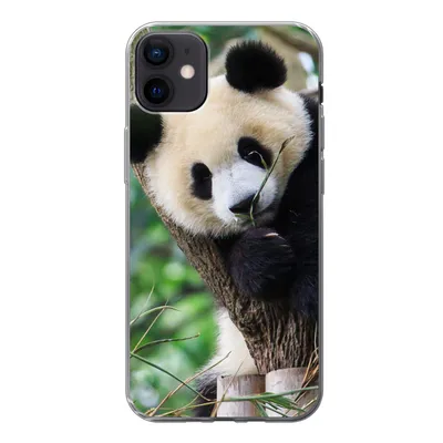 Produktbild von MuchoWow® Handyhülle Schutzhülle Hülle für iPhone 12 mini Panda - Tiere - Dschungel - Natur Silikon Softcase Handy Hülle - Bild
