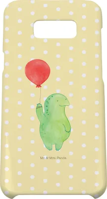 Produktbild von Mr. & Mrs. Panda Samsung Galaxy S8 plus Handyhülle  Schildkröte Luftballon - Gelb Pastell - Geschenk, Hülle, Handy, Cover, Case, Motivation, Jahrmarkt, Schildkröten