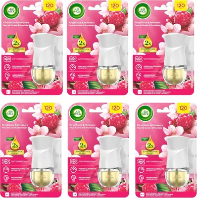 Produktbild von Air Wick Duftstecker Starter-Set Kirschblüte & Himbeere 6er Pack