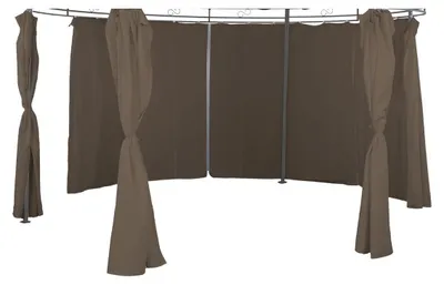 Produktbild von 6er-Set Seitenteile für Pavillon Ø 3,5m rund Farbe wählbar Polyester