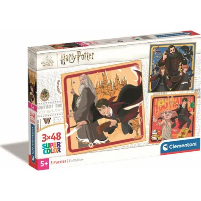 Produktbild von Puzzle 3x48 Super Kolor Harry Potter