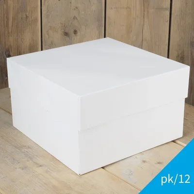 Produktbild von FunCakes Tortenschachtel - Weiß - 40x40x15cm- pk/12