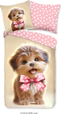 Produktbild von Duvet cover Pure 135x200 + 1* 80x80 cm - baby dog / puppy