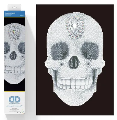 Diamantmalerei-Set Kristallschädel 60 x 42 cm