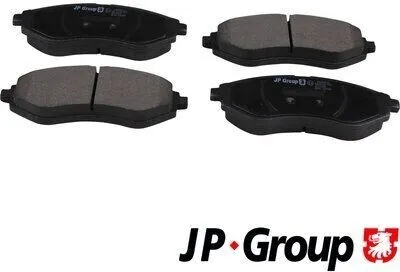 Produktbild von JP GROUP 6363603210 Bremsbeläge Satz Vorne für CHEVROLET Aveo / Kalos Schrägheck (T250, T255) für DAEWOO KALOS (KLAS)