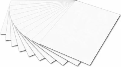Produktbild von folia Tonpapier DIN A4 130 g/qm weiß 100 Blatt