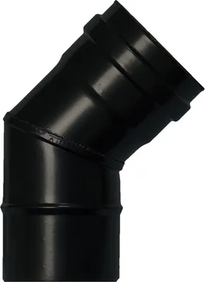 Image de Coude vitré pour poêle à pellets Ø80 mm 45