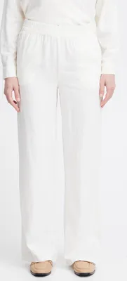 Image de b.young BYFALAKKA Pantalon pour femmes Pantalon en tissu Poches latérales Mélange de lin Coupe régulière