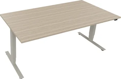 Produktbild von Sitz-/Stehtisch T-Kufe klappbar B1800xT900xH625-1285 si/Eiche Nat