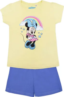 Produktbild von Disney Minnie Maus Kinder Schlafanzug Pyjama – Gelb / 104
