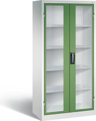 Produktbild von C+P Flügeltürenschrank Acurado, H1950xB930xT500mm, 7035/6011