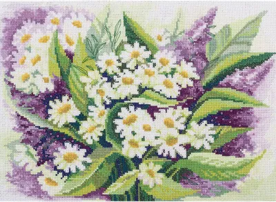 Produktbild von Auslaufmodell Panna Kreuzstichset "Wildblumen" 30,5x21,5cm, Zählmuster