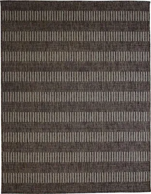 Zdjęcie produktu dla Dywan do użytku zewnętrznego i wewnętrznego, 133 x 170 cm, beżowy wzór w linie