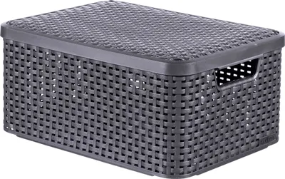 Produktbild von Curver Aufbewahrungsbox mit Deckel Style M 18L Metallic Silbern