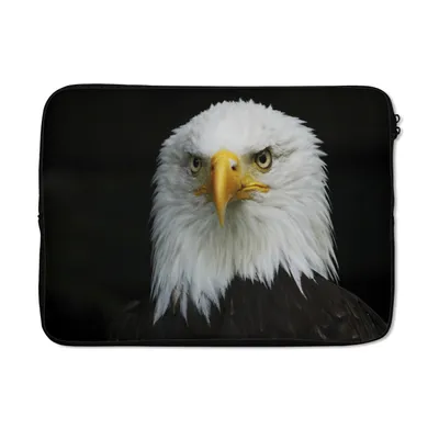 Produktbild von MuchoWow® Laptop Hülle 13 Zoll Adler - Schwarz - Weiß Laptoptasche - Laptophülle - Sleeve - Rundumschutz