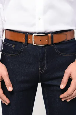 Obrázok produktu pre Kariban prémiový vintage kožený opasok pre mužov