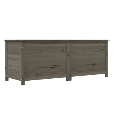 Produktbild von vidaXL Outdoor-Kissenbox Anthrazit 150x50x56 cm Massivholz Tanne