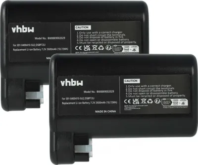 Produktbild von vhbw 2x Akku kompatibel mit AEG RX9-1-SGM, RX9-1-IBM, RX9-2-4STN, RX9-2-4ANM Saugroboter (2600 mAh, 7,2 V, Li-Ion)