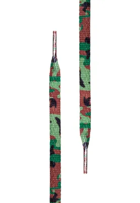Obrázek produktu pro Tkaničky do bot Urban Classics Special Flat green camo - 140cm
