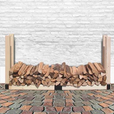 Produktbild von Kaminholz-Regal - Brennholz-Stapelhilfe H 90 x B 200 x T 30 cm