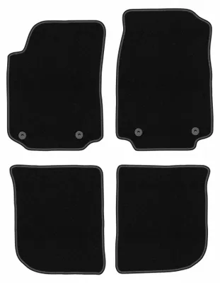Image de Tapis de sol en moquette pour Audi A6 C4 1994-1997 (berline/break) – jeu 4 pièces, noirs, sur mesure – Wielganizator BASIC