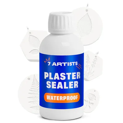 Produktbild von 7 Artists Gips Versiegelung 250 ml – Transparenter Schutz für Gipsfiguren, Gießpulver & Modelliergips, Sealer für Innenbereiche