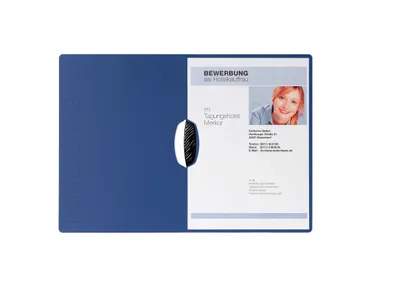 Produktbild von PAGNA Bewerbungsmappe "Swing", mit erhabener Prägung "Bewerbung", blau