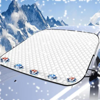 Produktbild von Frontscheibenabdeckung Winter 150x120cm mit 5 Magneten faltbar 4-lagig
