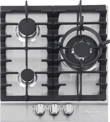 Produktbild von Kaiser KG 4354 Turbo Edelstahl Gaskochfeld 45cm 3 Brenner Autark, inkl. Turbo-Brenner 3,8kW mit Wok-Adapter Kochfeld