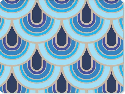 Produktbild von MuchoWow® Mauspad Mousepad Retro - Muster - Jugendstil 23x19 cm - Mousepads - Maus Mat - Pad - Mausunterlage - Schreibtischunterlage - Mauspad