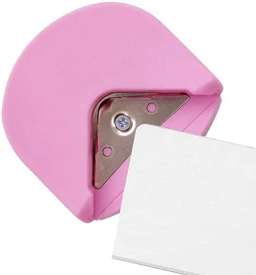 Obrázek produktu pro Malá děrovačka pro kancelářské a domácí použití, PVC, růžová barva