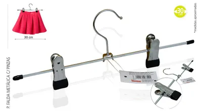 Image de Cintre Métallique à Pinces 30 Cm