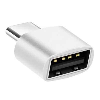 Produktbild von Avizar, MacBook Adapter USB-C Stecker auf USB 2.0 Buchse 480 Mbps, Silber