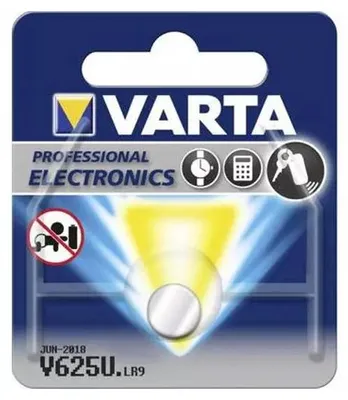 Produktbild von Varta 1x 1.5V V 625 U, Alkali, Button/coin, 1.5 V, 6.2 mm, 16 mm, 3.3 g