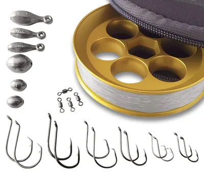 Produktbild von yoyito Süßwasser Aluminium Hand Line Spule Pocket Notfall Survival-Angelset, APU
