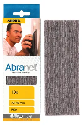 MIRKA Streifen Abranet 70 x 198 mm GRIP P120 Gitternetz VE=10 St.