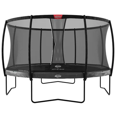 Produktbild von Berg Elite Trampolin Regular, Sicherheitsnetz Deluxe 380 cm Grau